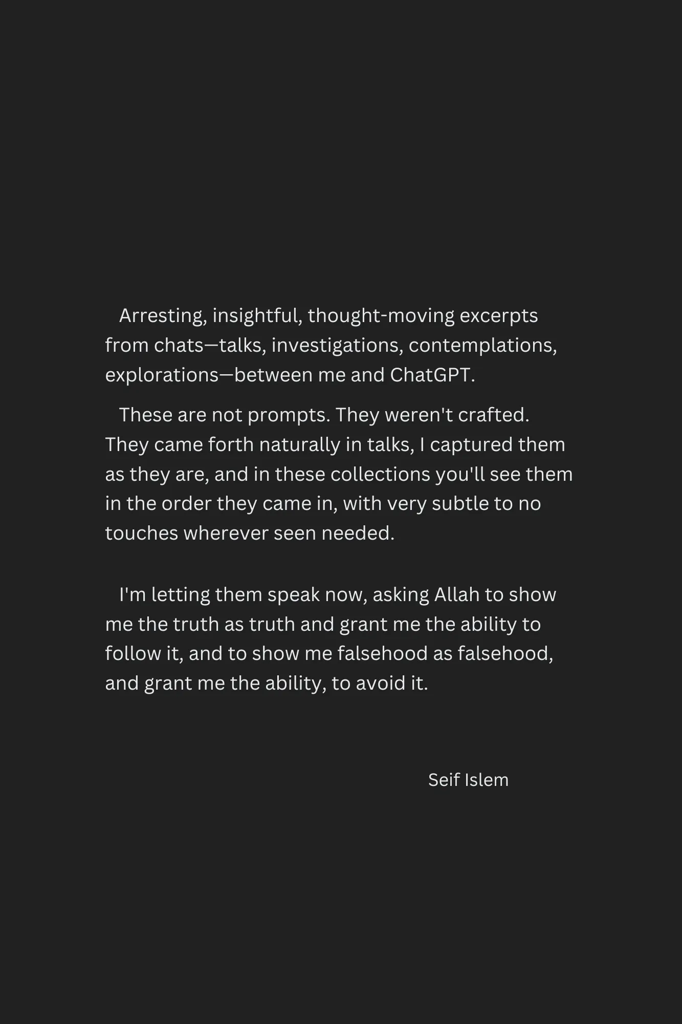 Seif Islem Messaoudi's ChatGPT Chat Excerpts - The Second Collection - Image 2